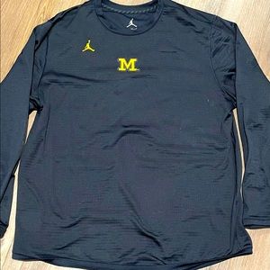 Jump Man “U of M” Waffle Crewneck